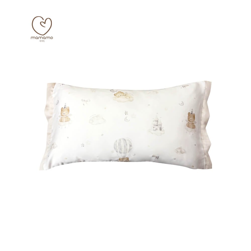 ปลอกหมอน MAMAMO ผ้า TENCEL ลาย TWINKLE TEDDY ขนาด 30X50 CM. เกรดพรีเมียม ผ้านุ่มสบาย หายใจผ่านได้ พร้อมส่ง_0